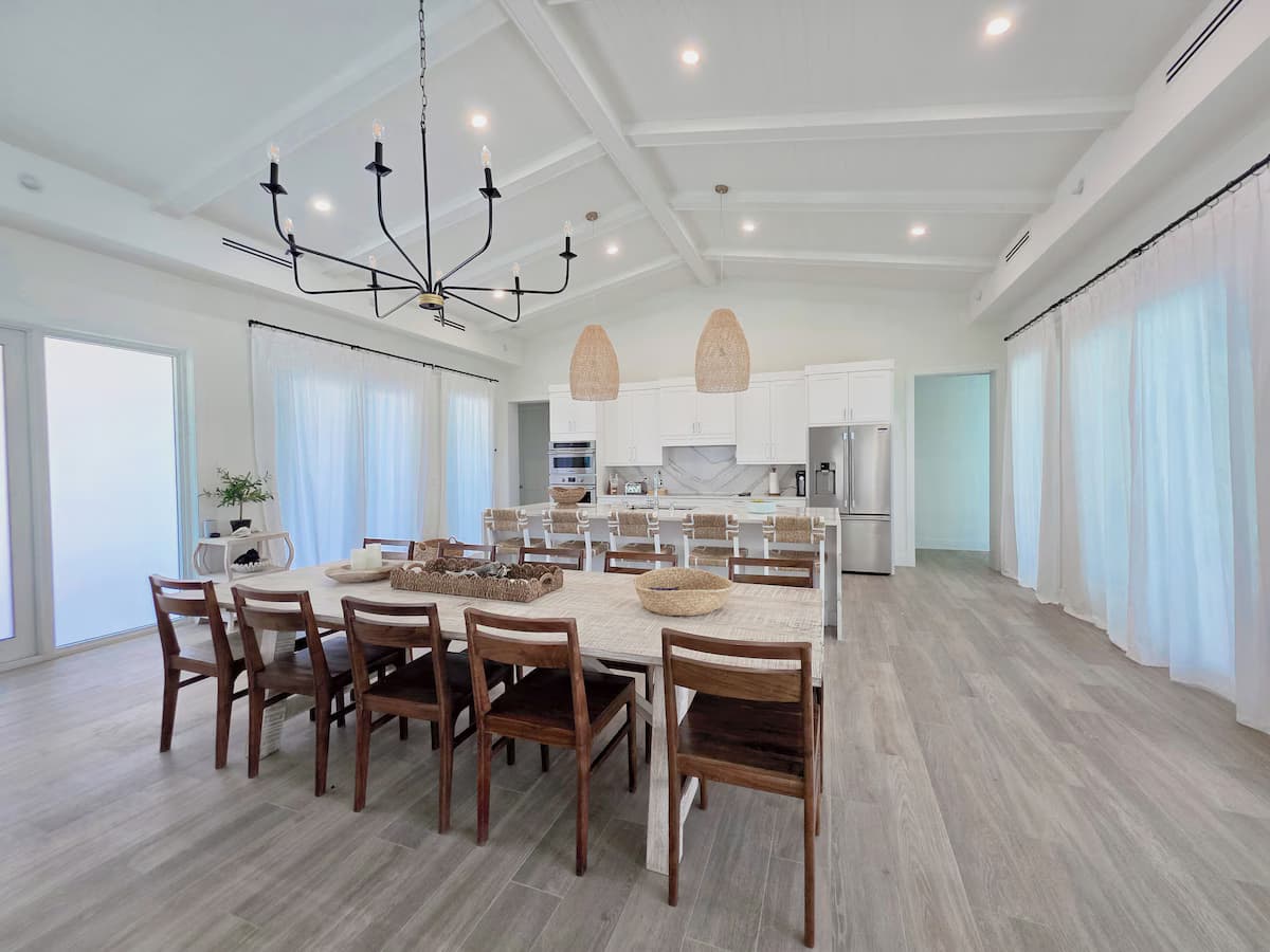 Indoor dining and gathering space